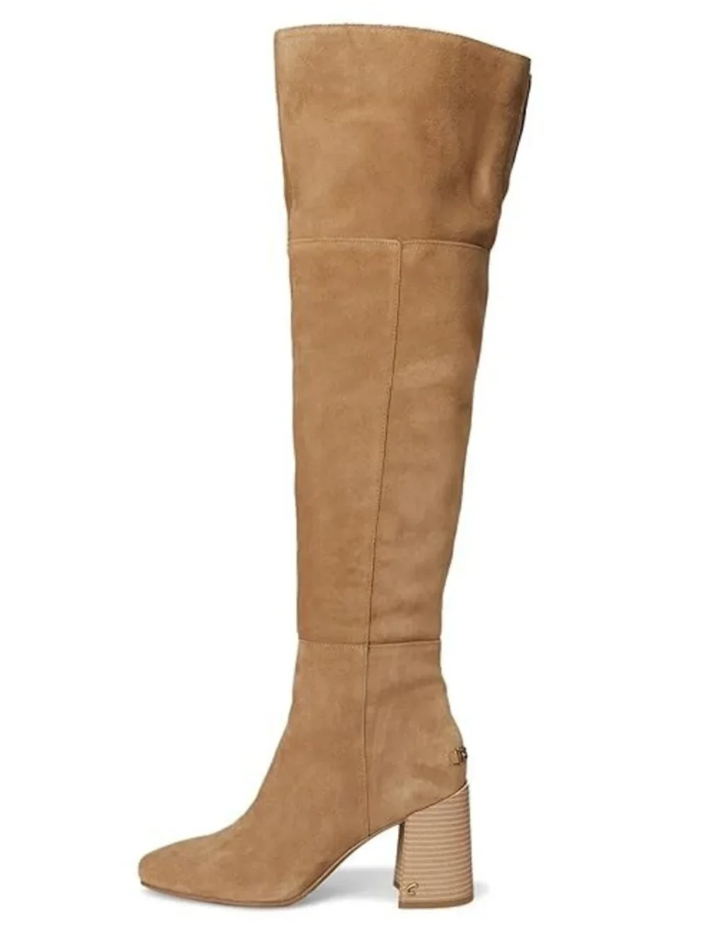 Circus Sam Edelman Brigid Leather OTK Boots Beige Size 9.5 M NWT